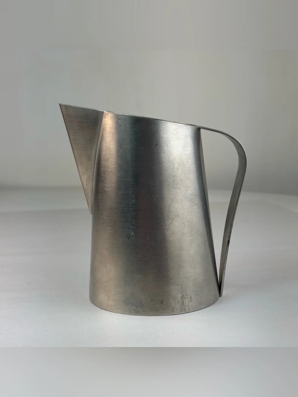 1970s Modern Design Pewter Pitcher Handmade by Ivan H. Crowell | Made in Canada